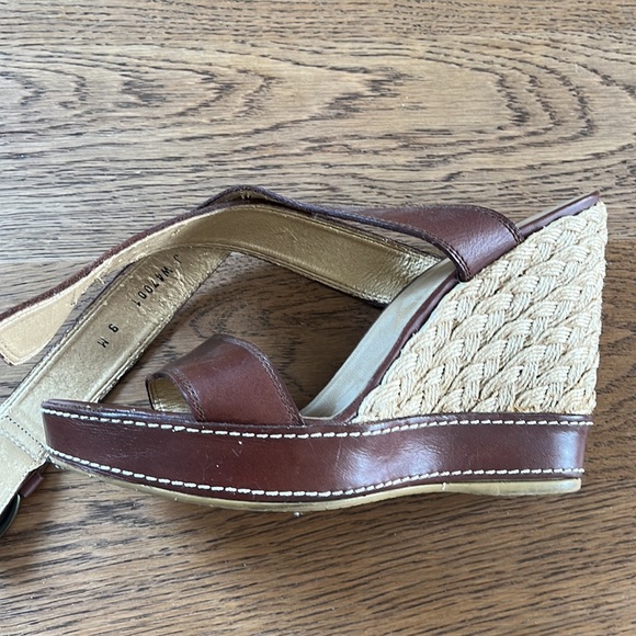 Stuart Weitzman wedge espadrilles - size 9 - Picture 2 of 5